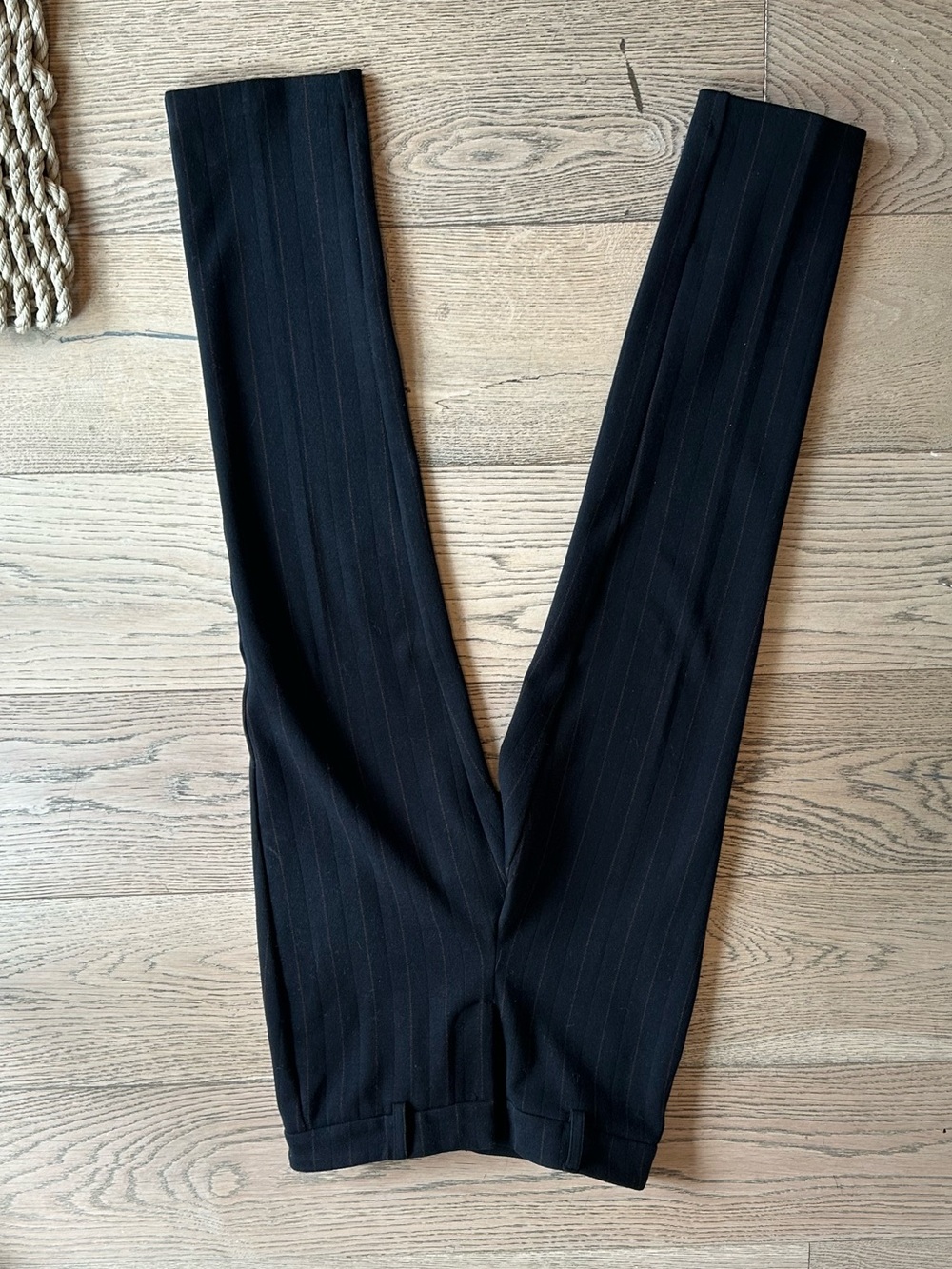 Ecru Black Pinstripe women’s Dress Trousers